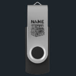 Personalised Name The Man The Myth The Legend USB Flash Drive<br><div class="desc">Personalised your own name,  "the Man the Myth the Legend" typography design,  great custom gift for men,  dad,  grandpa,  husband,  boyfriend on father's day,  birthday,  anniversary,  and any special day.</div>