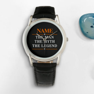 Personalised Name The Man The Myth The Legend Watch