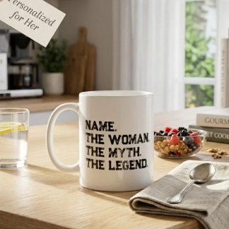 Personalised Name The Woman The Myth The Legend Coffee Mug