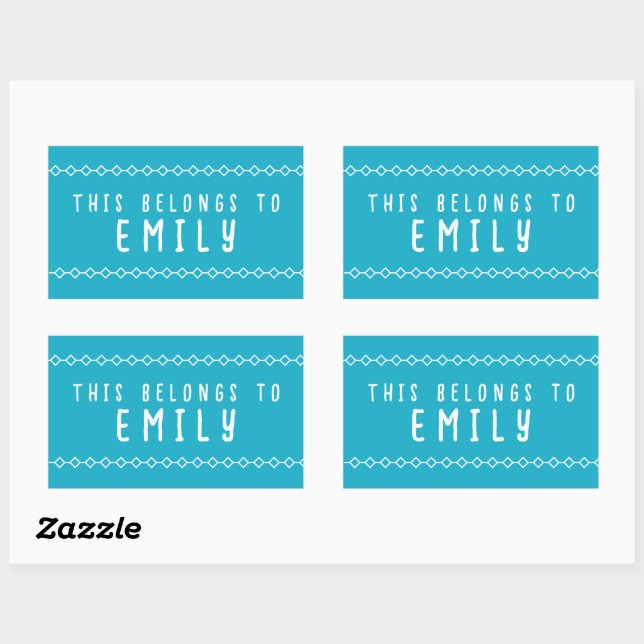 Personalised Name This Belongs to Stickers (Sheet)