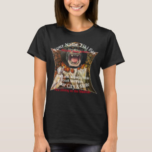 Personalised Name Tiki Bar Your City & State T-Shirt