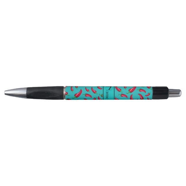 Personalised name turquoise chilli pepper (Front)
