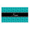 Personalised name turquoise hearts and paw prints