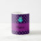 Personalised name turquoise owl purple diamonds