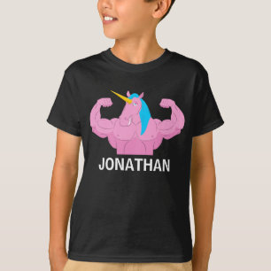 Personalised Name Unicorn, Funny Gift For Boys T-Shirt