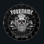Personalised NAME Viking Nordic Warrior Heritage Dartboard<br><div class="desc">Personalised NAME Viking Nordic Warrior Heritage design - Customise with your Name or Custom Text</div>