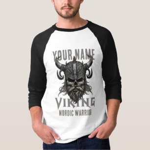 Personalised NAME Viking Warrior Heritage T-Shirt