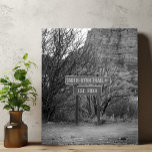 Personalised Name Vintage Hiking Trail Sedona Faux Canvas Print<br><div class="desc">Elevate your home décor with our Personalised Name Vintage Hiking Trail Sedona Faux Canvas Print, a stunning piece that captures the essence of adventure and romance. This custom name sign wall art serves as an ideal gift for anniversaries or weddings, symbolising the journey shared by couples in love. Perfect for...</div>