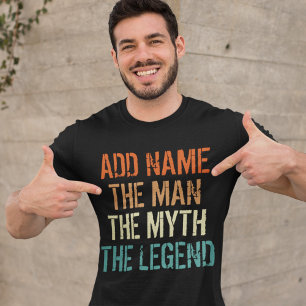 Personalised Name Vintage The Man Myth Legend T-Shirt