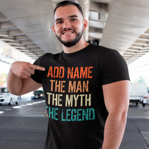 Personalised Name Vintage The Man Myth Legend T-Shirt