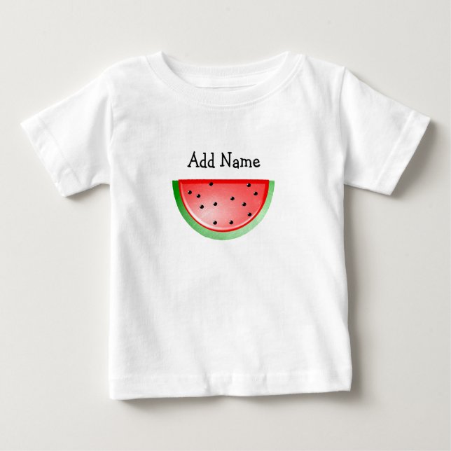 Personalised Name Watermelon Kid's Tshirt (Front)