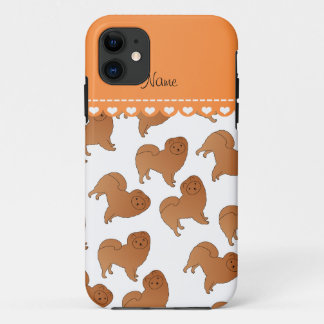Personalised name white chow chow dogs Case-Mate iPhone case