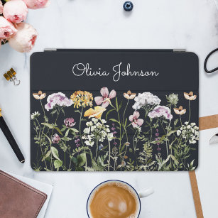 Personalised Name Wildflower Garden iPad Air Cover