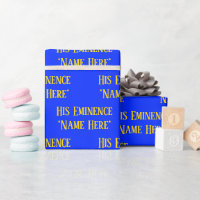 Personalised Name Wish Elegant Royal Blue Yellow