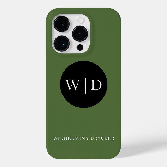 Personalised Name with Monogram Case-Mate iPhone Case (Back)