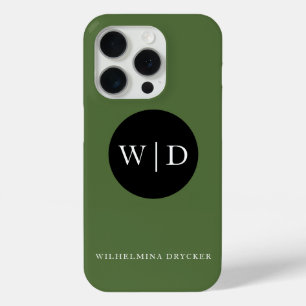 Personalised Name with Monogram iPhone 15 Pro Case