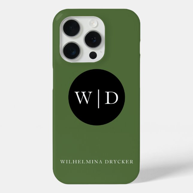 Personalised Name with Monogram Case-Mate iPhone Case (Back)
