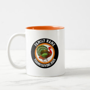 Personalised Name Year Keepsake Thanksgiving Two-Tone Coffee Mug