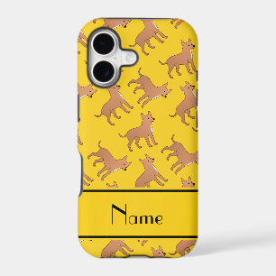 Personalised name yellow chihuahua dogs