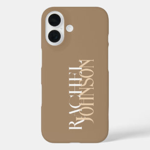 Personalised Names beige  iPhone 16 Case