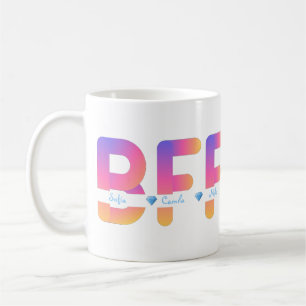 Personalised Names BFF Mug