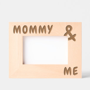 Personalised Names Big and Bold Mummy and Me Etched Frames