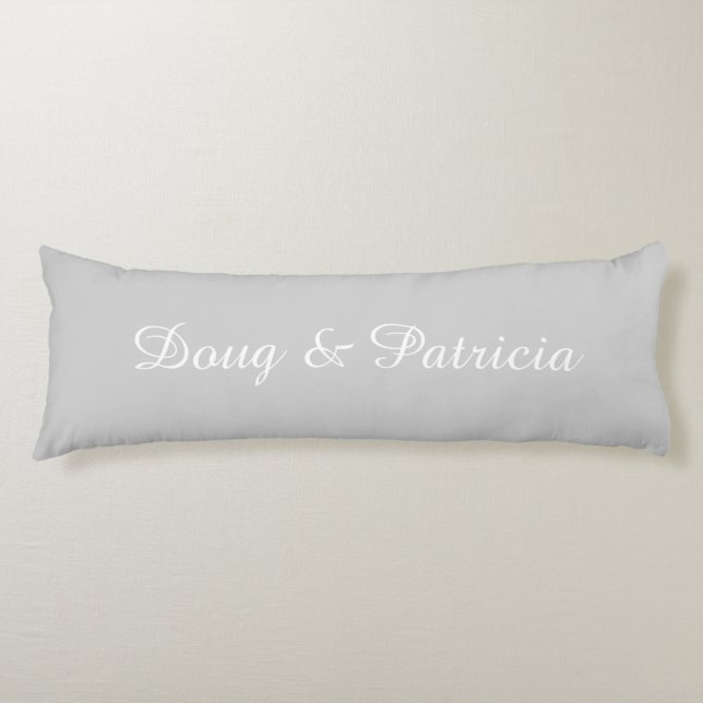 Personalised Names Couple Body Cushion (Front)
