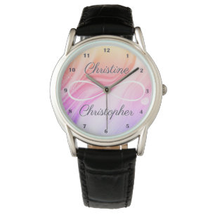 Personalised Names Infinity Symbol Rainbow Ombre Watch