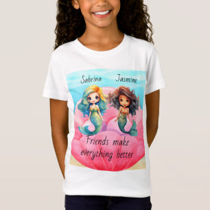 Personalised names mermaids T-Shirt