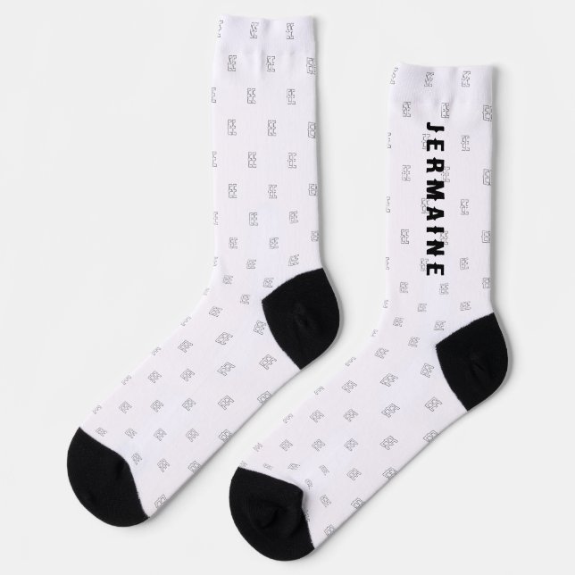 Personalised Names, Monogram Socks (Left)