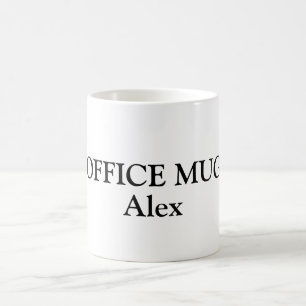 Personalised names on coffee mug
