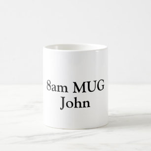 Personalised names on Coffee Mug. Office drinking Mug