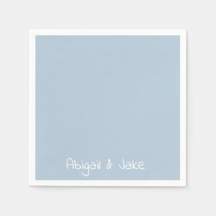 Personalised Names Sky Blue Cocktail Napkin