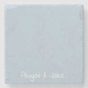 Personalised Names Sky Blue  Stone Coaster