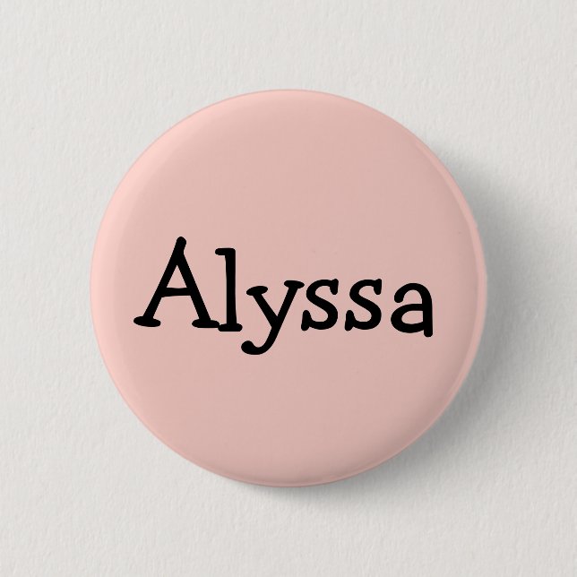 Personalised Nametag Button (Front)