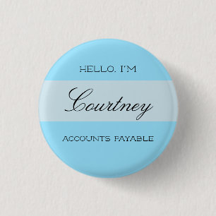 Personalised Nametag Button with Job Title