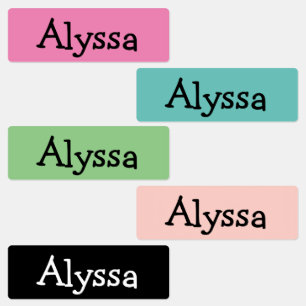 Personalised Nametag Labels