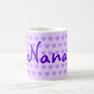 Personalised Nana in Purple Coffee Mug