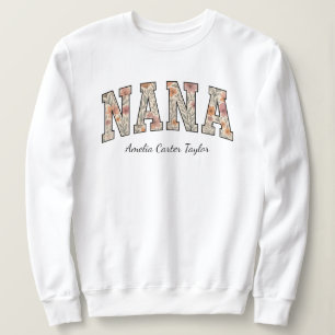 Personalised Nana with Grandkids Names Sweatshirt