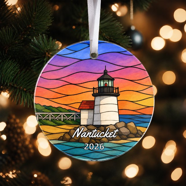 Personalised Nantucket Acrylic Ornament, Custom Ma Ornament (Creator Uploaded)