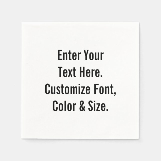 Personalised Napkin (Front)