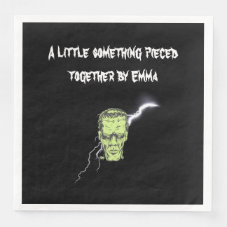 Personalised Napkins, Frankenstein Halloween Napkin