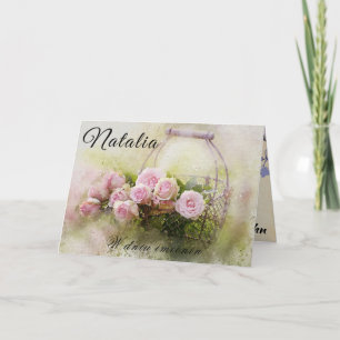 Personalised Natalia Polish name day card