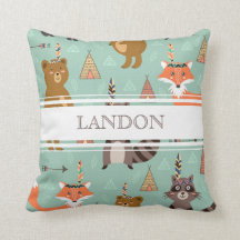 Personalised Native Forest Friends Pillow
