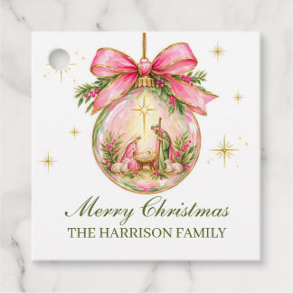 Personalised Nativity Christmas Gift Tags