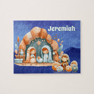 Personalised Nativity  Jigsaw Puzzle