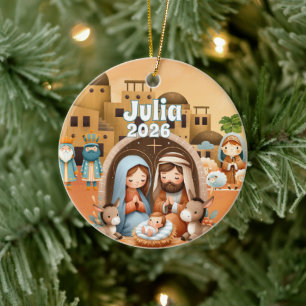 Personalised Nativity Ornament