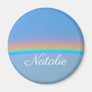 Personalised natural real rainbow magnet