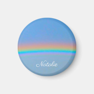 Personalised natural real rainbow magnet