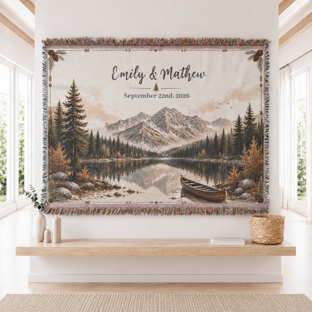 Personalised Nature  Woven Throw Blanket  (Creator Uploaded)